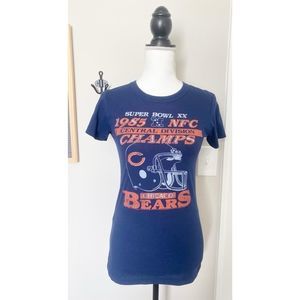 Junk Food 1985 Bears NFC Champs Ladies Tee Size L